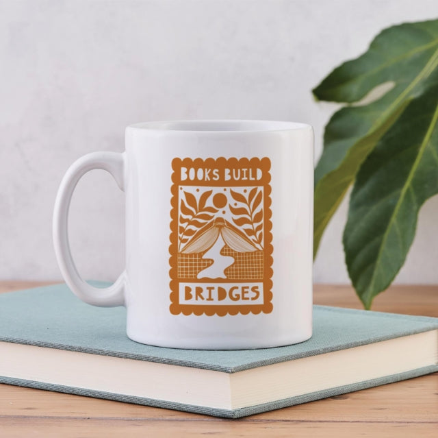 Book cover of: Books Build Bridges - Literary Mug