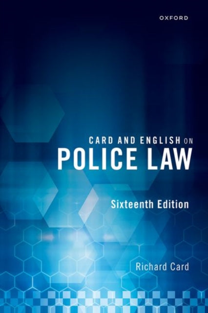 Book cover of: Card and English on Police Law. By: Richard Card