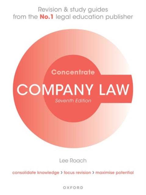 Book cover of: Company Law Concentrate. By: Lee Roach