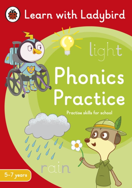 Book cover of: Phonics Practice: A Learn with Ladybird Activity Book (5-7 years). By: Ladybird