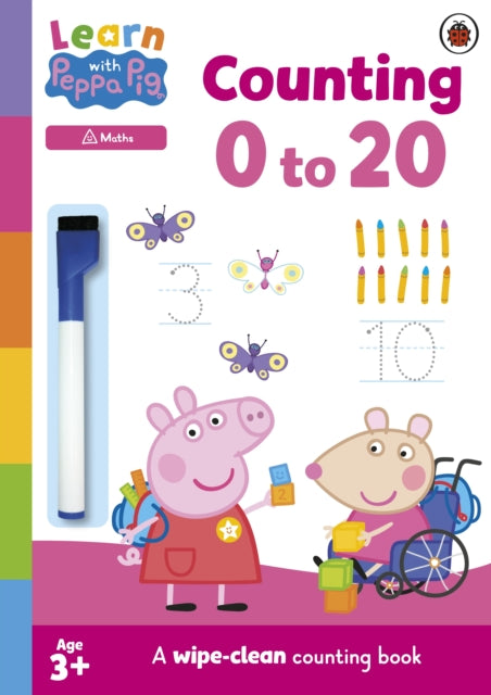 Book cover of: Learn with Peppa: Counting 0–20. By: Peppa Pig