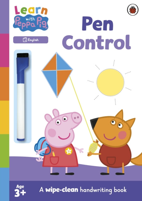 Book cover of: Learn with Peppa: Pen Control wipe-clean activity book. By: Peppa Pig