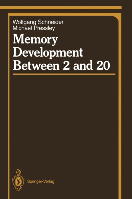 Book cover of: Memory Development Between 2 and 20