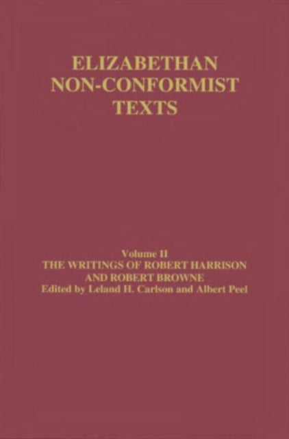 Book cover of: Writings of Robert Harrison and Robert Browne. By: R. Harrison