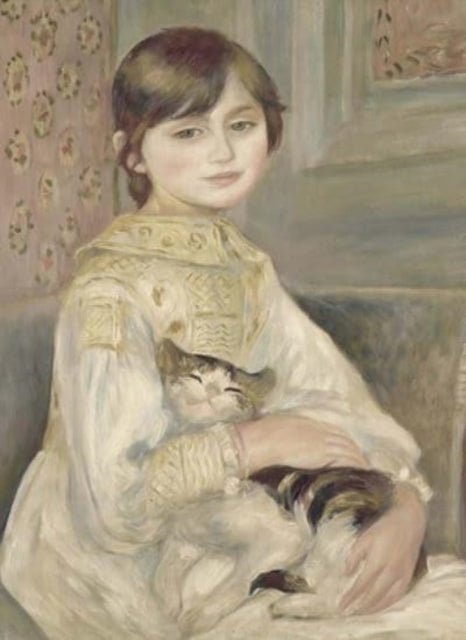 Book cover of: Child with Cat (Julie Manet) Notebook. By: Pierre-Auguste Renoir