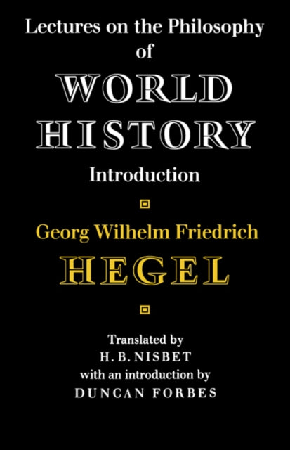 Book cover of: Lectures on the Philosophy of World History