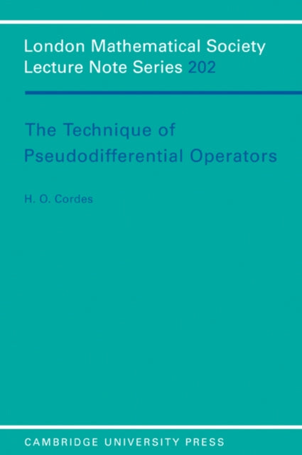 Book cover of: Technique of Pseudodifferential Operators