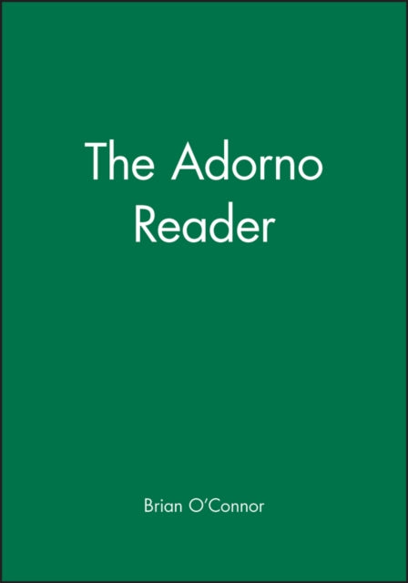 Book cover of: Adorno Reader. By: Theodor W. Adorno