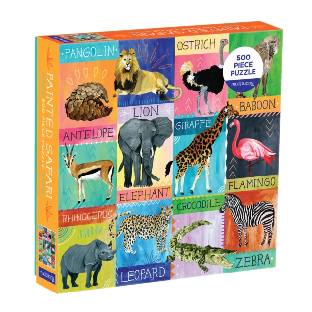 Book cover of: Painted Safari 500 Piece Family Puzzle