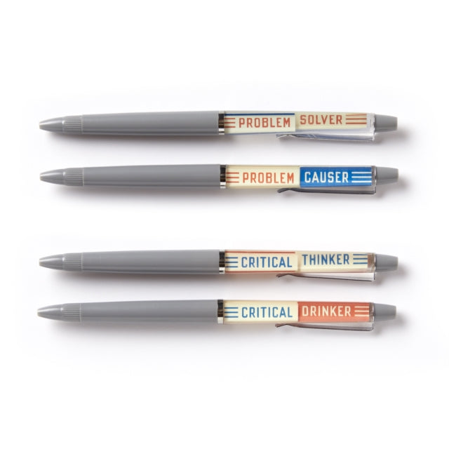 Book cover of: Critical Drinker Floaty Pen Set. By: Brass Monkey