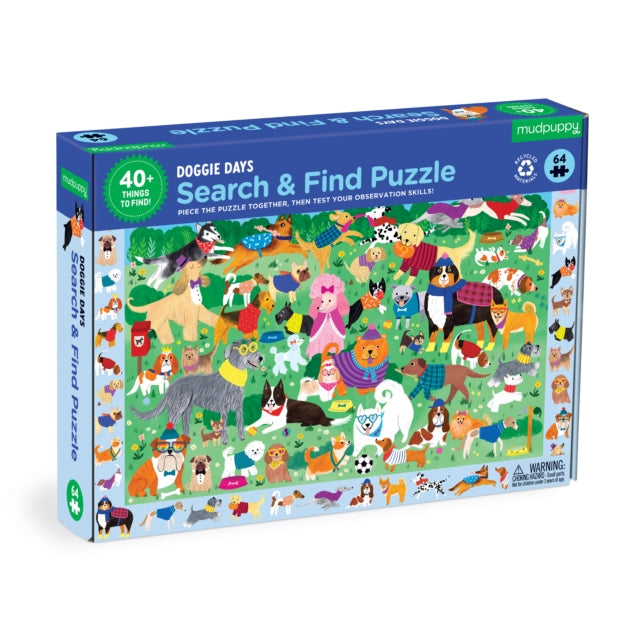 Book cover of: Dog Park 64 piece Search and Find Puzzle