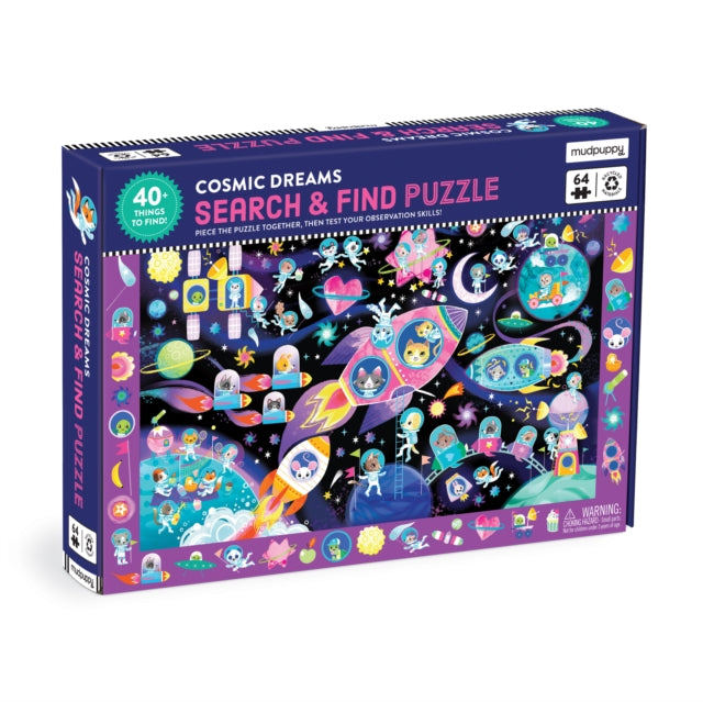 Book cover of: Cosmic Dreams 64 Piece Search & Find Puzzle