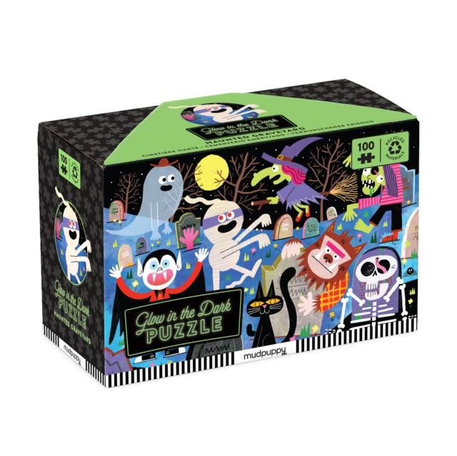 Book cover of: Haunted Graveyard 100 Piece Glow in the Dark Puzzle