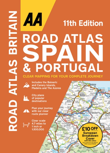 Book cover of: AA Road Atlas Spain & Portugal