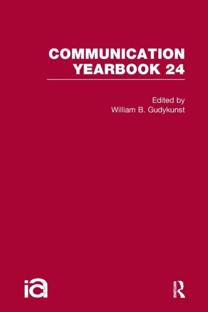 Book cover of: Communication Yearbook 24