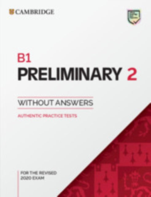 Book cover of: B1 Preliminary 2 Student's Book without Answers