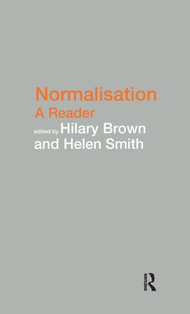 Book cover of: Normalisation. By: Hilary Brown