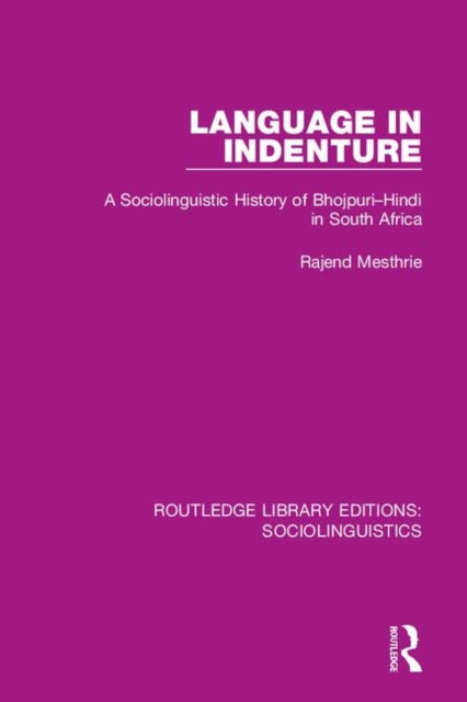 Book cover of: Language in Indenture. By: Rajend Mesthrie