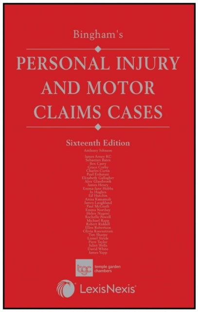 Book cover of: Bingham & Berrymans’ Personal Injury and Motor Claims Cases. By: Anthony Johnson