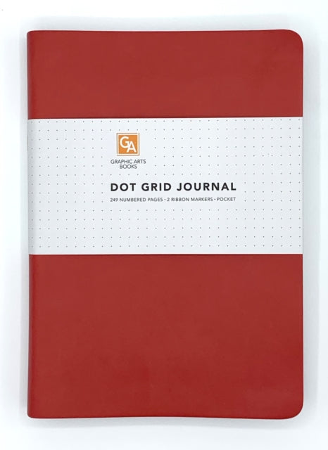 Book cover of: Dot Grid Journal - Ruby. By: Graphic Arts Books