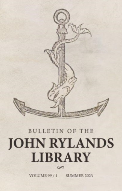 Book cover of: Bulletin of the John Rylands Library 99/1. By: Julene Abad Del Vecchio