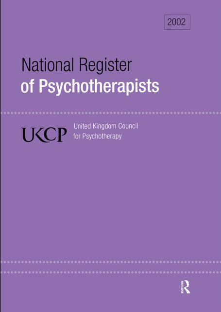 Book cover of: National Register of Psychotherapists 2002. By: UKCP United Kin