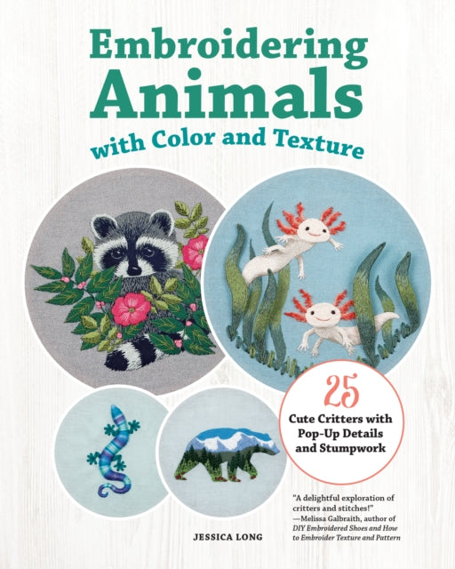 Book cover of: Embroidering Animals with Color and Texture