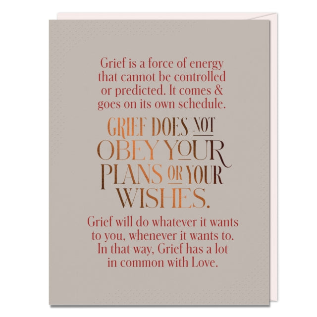 Book cover of: 6-Pack Elizabeth Gilbert Grief Does Not Obey Card