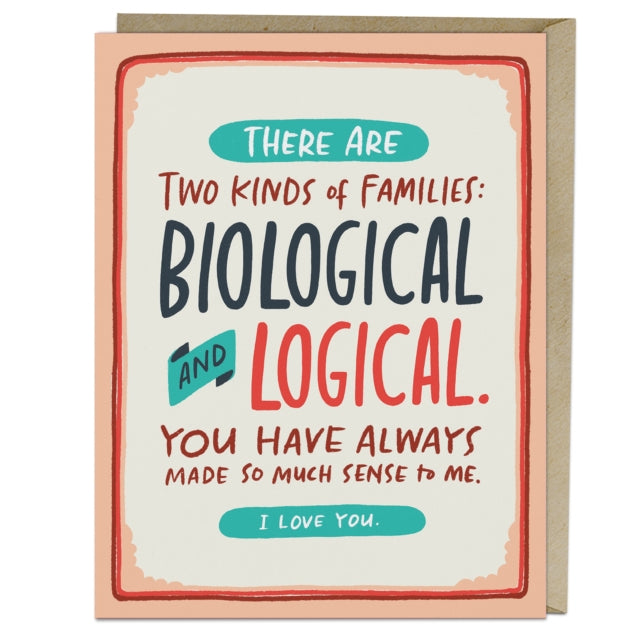 Book cover of: 6-Pack Em & Friends Two Kinds of Families Greeting Cards