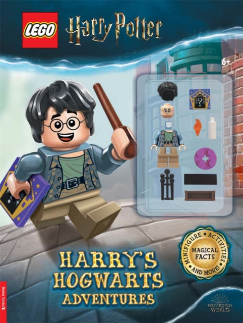 Book cover of: LEGO® Harry Potter™: Harry's Hogwarts Adventures Activity Book (with LEGO® Harry Potter™ minifigure). By: Buster Books