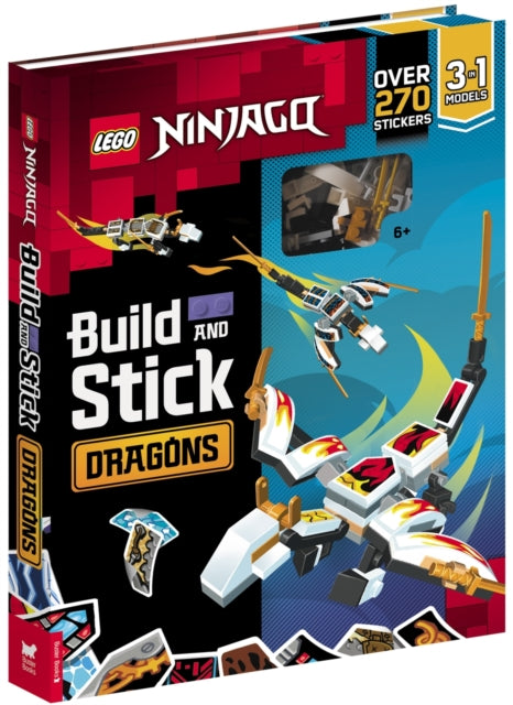 Book cover of: LEGO® NINJAGO® Build and Stick: Dragons. By: Buster Books