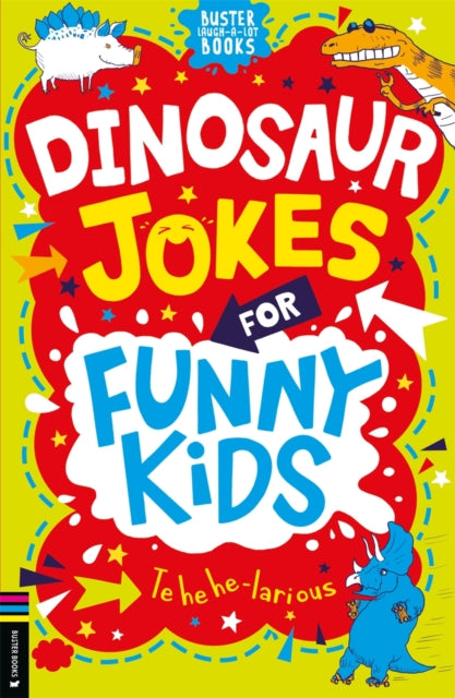Book cover of: Dinosaur Jokes for Funny Kids. By: Andrew Pinder