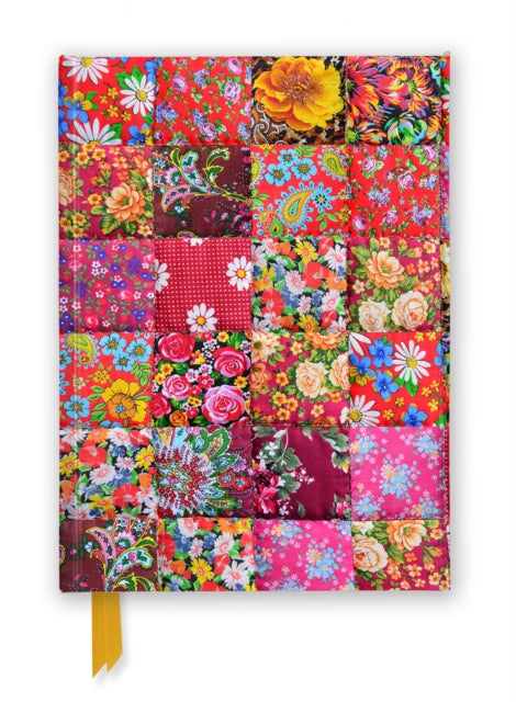 Book cover of: Floral Patchwork Quilt (Foiled Journal). By: Flame Tree Studio