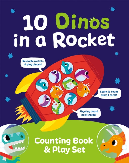 Book cover of: 10 Dinos in a Rocket