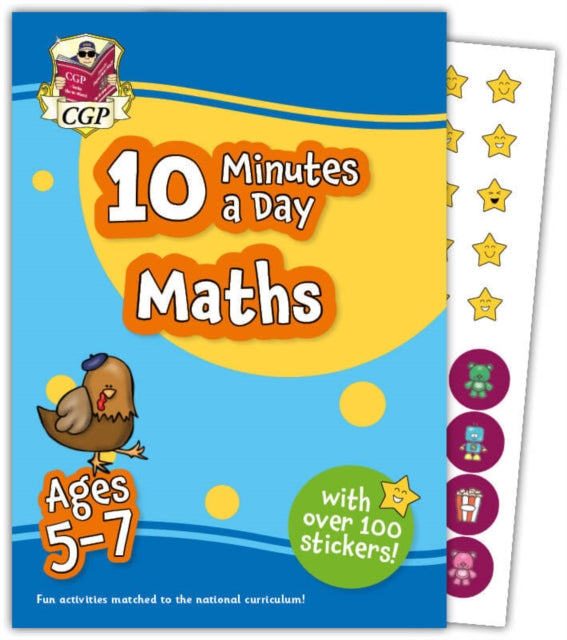 Book cover of: 10 Minutes a Day Maths for Ages 5-7 (with over 100 stickers)