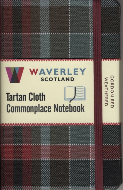 Book cover of: Waverley (M): Gordon Red Weathered Tartan Cloth Commonplace Notebook. By: M. Astella Waverley