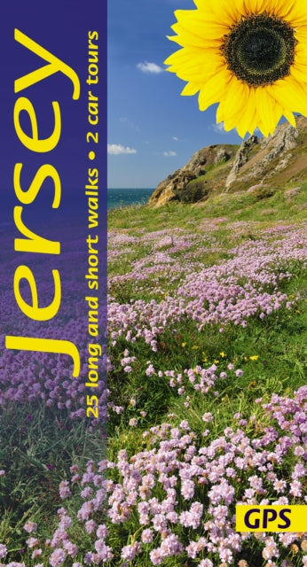 Book cover of: Jersey Sunflower Walking Guide. By: Geoff Daniel