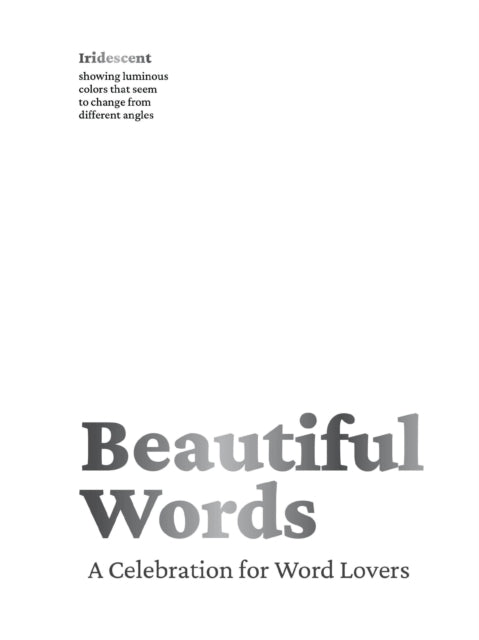 Book cover of: Beautiful Words. By: Editors of Editors of Whalen Book Works