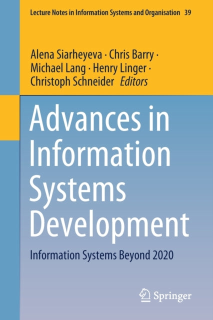 Book cover of: Advances in Information Systems Development. By: Alena Siarheyeva
