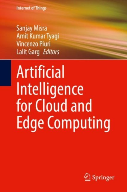 Book cover of: Artificial Intelligence for Cloud and Edge Computing. By: Sanjay Misra