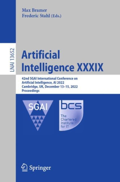 Book cover of: Artificial Intelligence XXXIX. By: Max Bramer