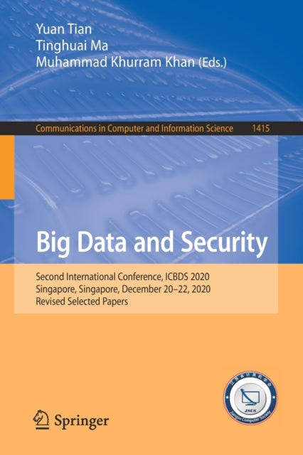 Book cover of: Big Data and Security. By: Tian, Yuan