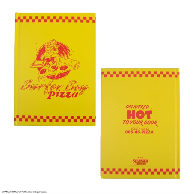 Book cover of: Surfer Boy Pizza Hardcover Notebook