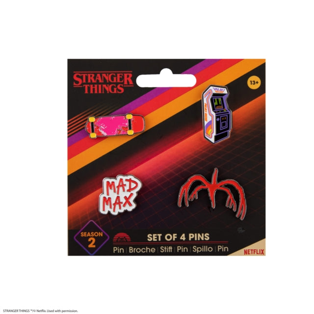 Book cover of: Pin set of 4 - Stranger Things Season 2