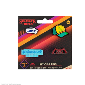 Pin set of 4 - Stranger Things Season 3