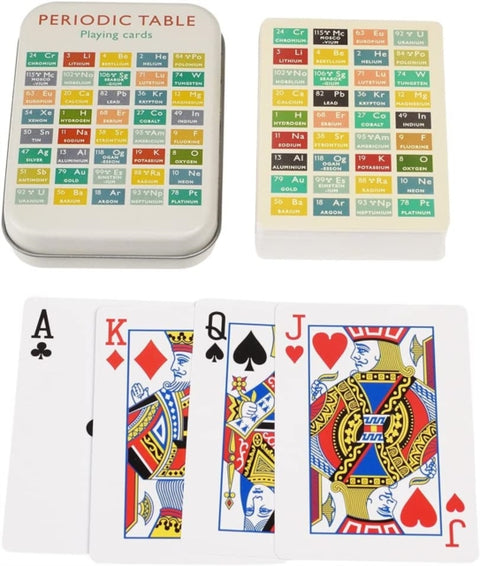 Playing cards in a tin - Periodic Table