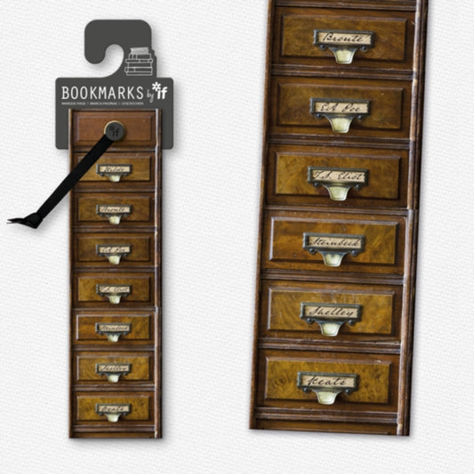 Book cover of: Academia Bookmarks - Vintage Drawers