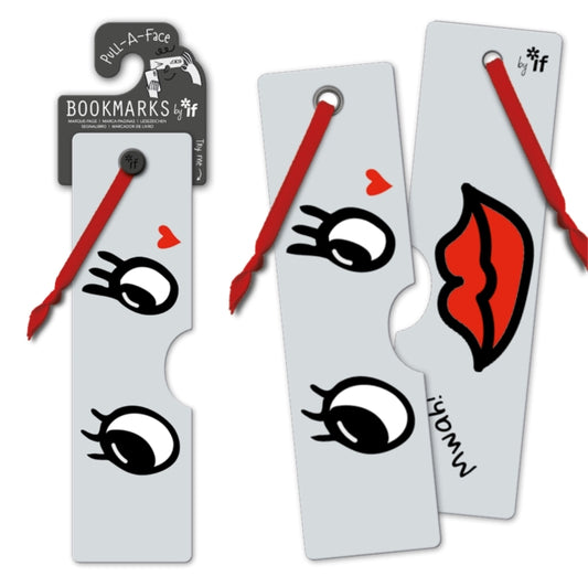 Pull - a - Face Bookmarks - Love