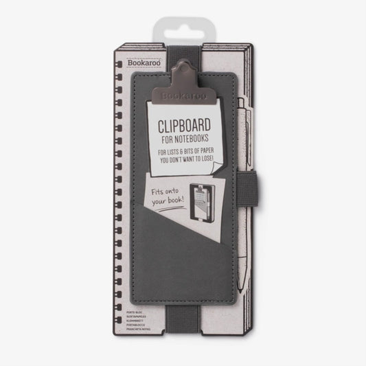 Book cover of: Bookaroo Notebook Clipboard - Charcoal