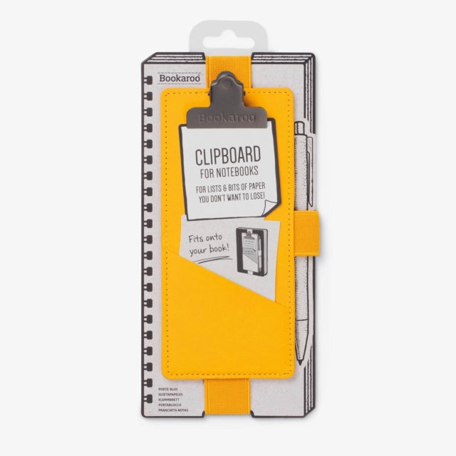 Book cover of: Bookaroo Notebook Clipboard - Yellow